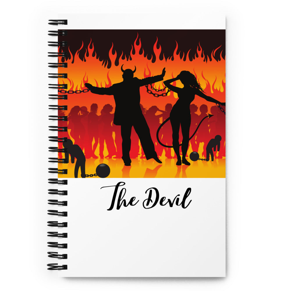 The Devil TAROT Spiral notebook