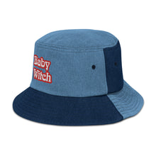 Load image into Gallery viewer, Baby Witch Denim bucket hat
