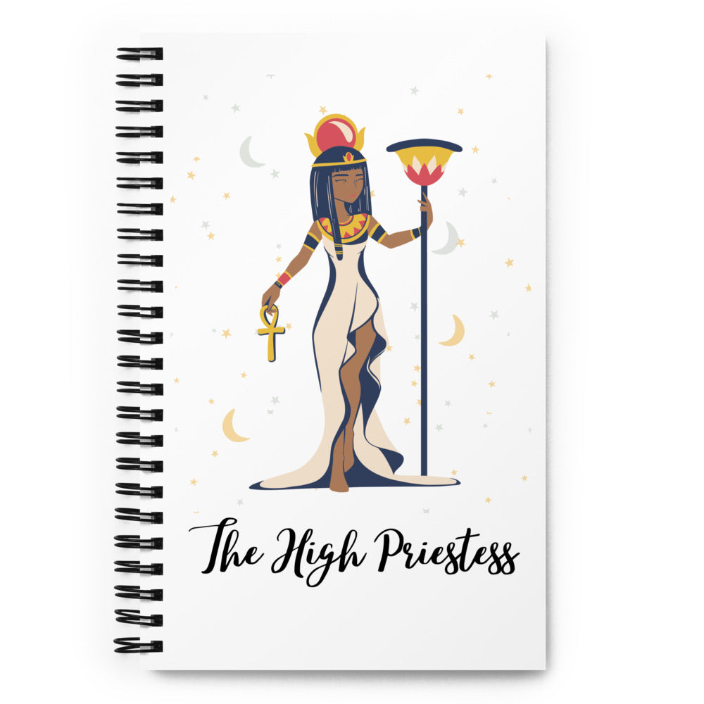 The High Priestess Spiral notebook