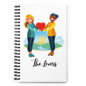 The Lovers TAROT Spiral notebook