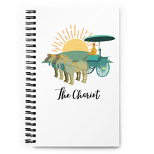 Load image into Gallery viewer, The Chariot TAROT Spiral notebook
