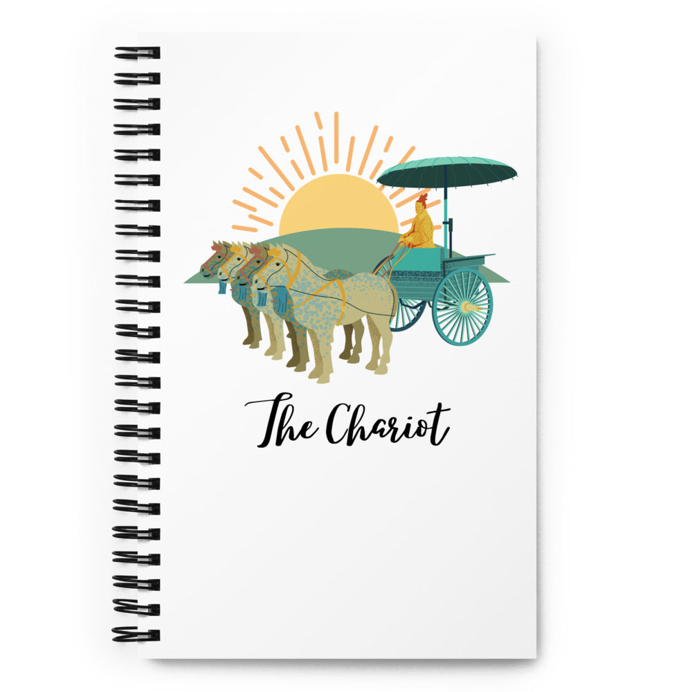 The Chariot TAROT Spiral notebook