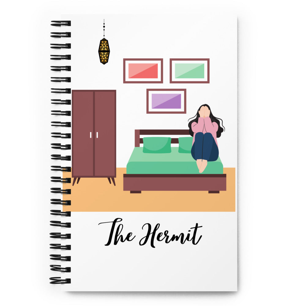 The Hermit TAROT Spiral notebook