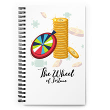 Load image into Gallery viewer, The Wheel of Fortune TAROT Spiral notebook
