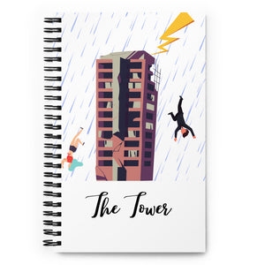 The Tower TAROT Spiral notebook