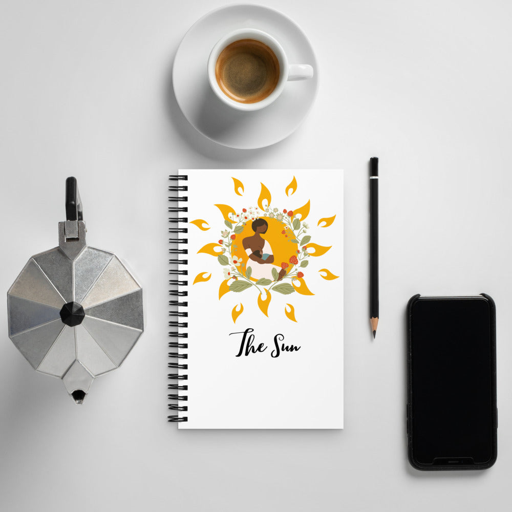The Sun TAROT Spiral notebook